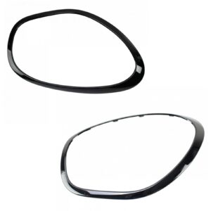 Headlight Lamp Bezel Trim Pair LH RH Sides Black for Mini Cooper Countryman