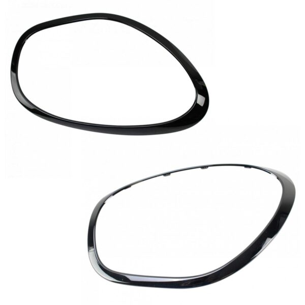 Headlight Lamp Bezel Trim Pair LH RH Sides Black for Mini Cooper Countryman
