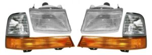 Headlight Assembly Compatible With 1998-2000 Ford Ranger Driver and Passenger Side