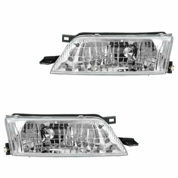 Headlights Headlamps Left LH & Right RH Pair Set for 97-99 Nissan Maxima