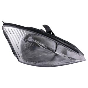Headlight Headlamp Passenger Side Right RH Halogen Compatible with 00-02 Ford Focus