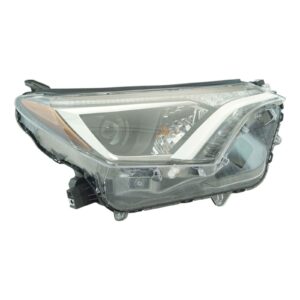 Halogen Headlight Lamp Assembly RH RF Passenger Side Compatible With Toyota Rav4