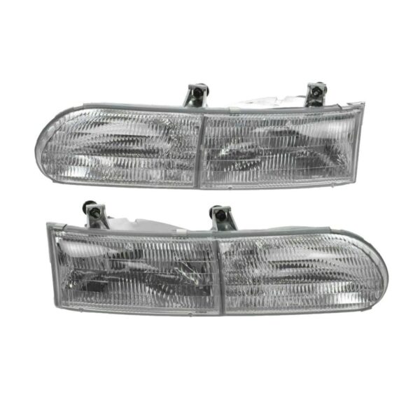 Headlamps Headlights Left LH & Right RH Pair Set for Ford Taurus