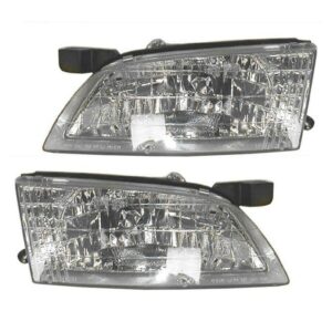 Composite Headlights Headlamps Left & Right Pair Set for 98-99 Nissan Altima
