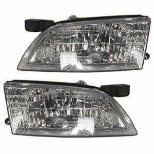 Composite Headlights Headlamps Left & Right Pair Set for 98-99 Nissan Altima