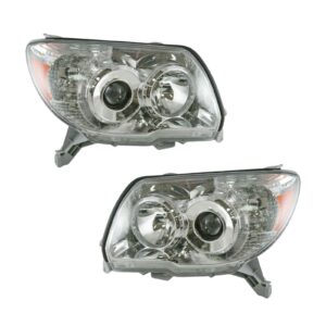 Headlights Headlamps Left & Right Pair Set for 06-09 Toyota 4Runner