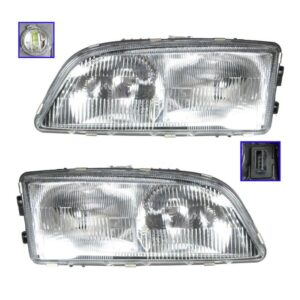 Headlight Headlamp Left & Right Pair Set for 98-02 Volvo C70 S70 V70