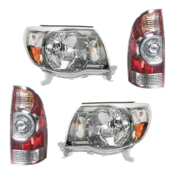 Headlight Tail Light Lamp Front Rear Kit Set of 4 for 09-11 Toyota Tacoma New