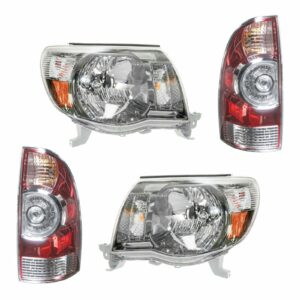 Headlight Tail Light Lamp Front Rear Kit Set of 4 for 09-11 Toyota Tacoma New