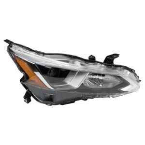 Right Headlight Compatible with 2019-2021 Nissan Altima w/o Automatic Leveling Headlight