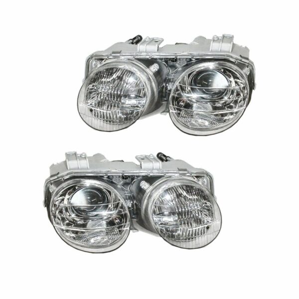 Headlights Headlamps Left & Right Pair Set for 98-01 Acura Integra