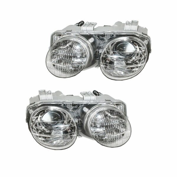 Headlights Headlamps Left & Right Pair Set for 98-01 Acura Integra