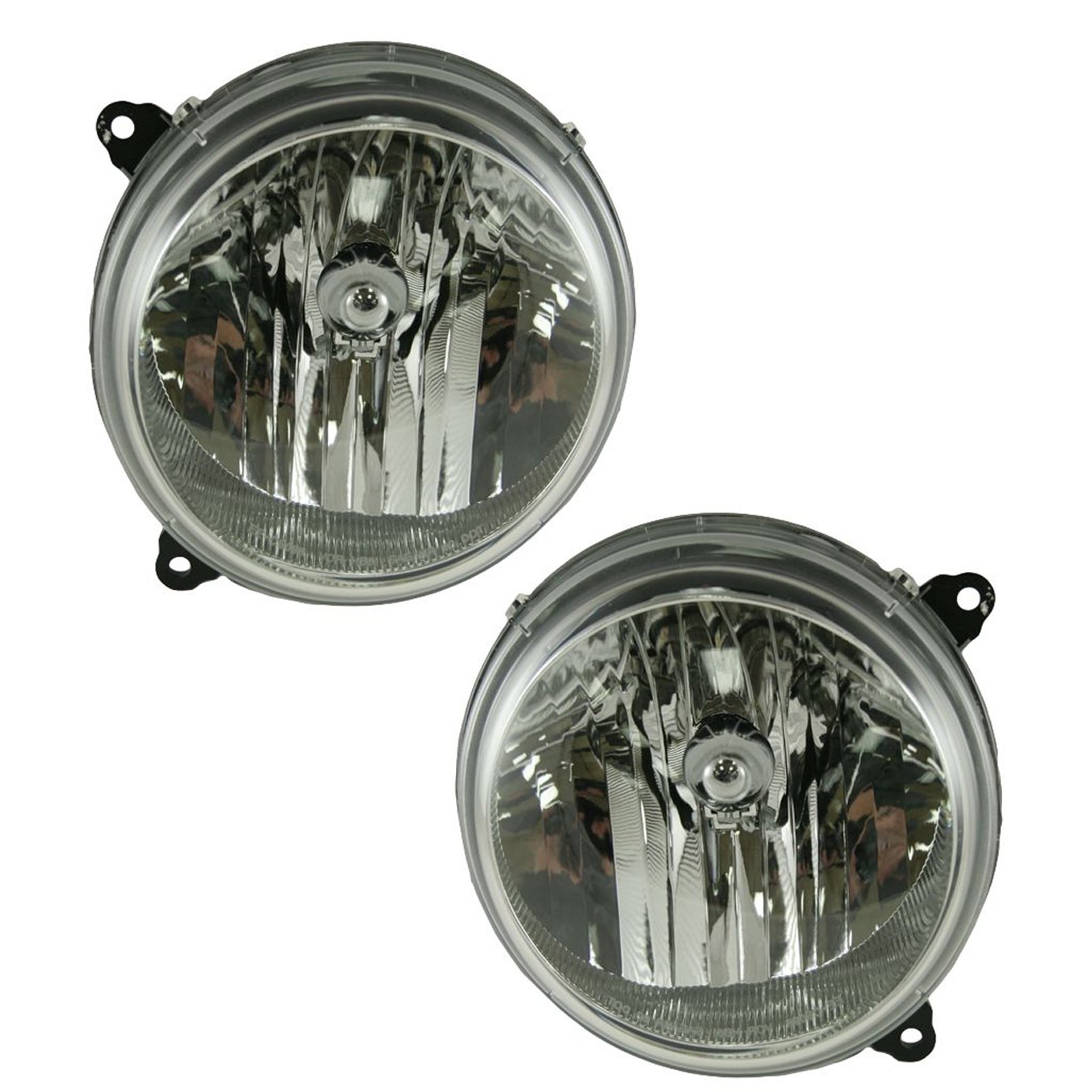 Headlights Headlamps Left & Right Pair Set for 05-07 Jeep Liberty