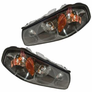Headlights Headlamps Left & Right Pair Set for 00-04 Chevy Impala