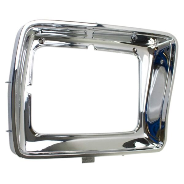 Headlight Lamp Rectangular Bezel Chrome Passenger Side RH for Ford Bronco F-150