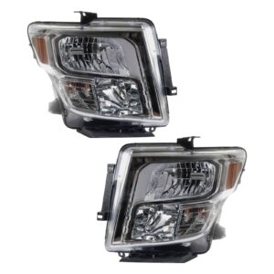 Headlight Set Fits 2016-2019 Nissan Titan XD