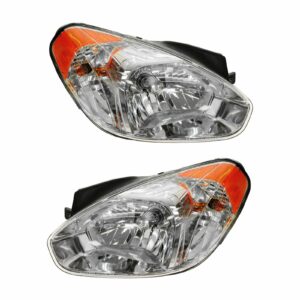 Headlights Lamps Driver Left LH & Passenger Right RH Pair Set fits 06-11 Accent