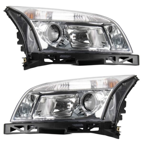 Headlight Lamp Assembly LH RH Kit Pair Set of 2 for Mercury Milan