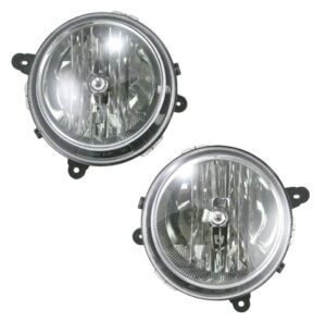 Front Headlights Headlamps Lights Lamps Pair Set of 2 for Jeep Compass Patriot