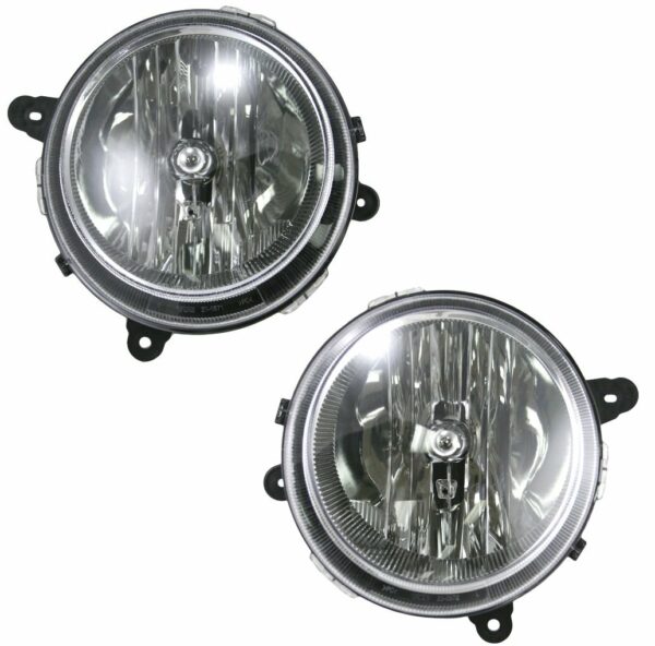 Front Headlights Headlamps Lights Lamps Pair Set of 2 for Jeep Compass Patriot