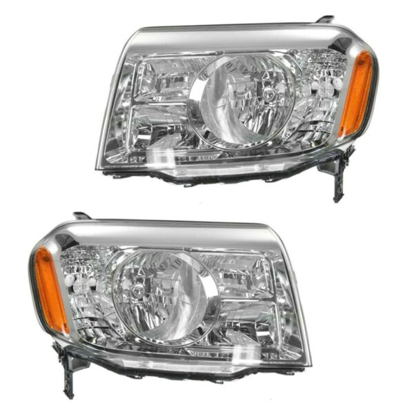 Headlight Headlamp LH Left & RH Right Pair Set for 09-11 Honda Pilot