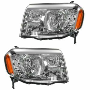 Headlight Headlamp LH Left & RH Right Pair Set for 09-11 Honda Pilot