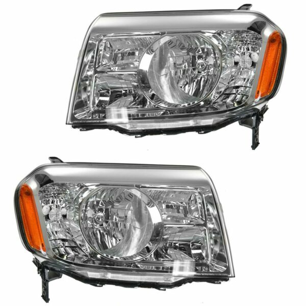 Headlight Headlamp LH Left & RH Right Pair Set for 09-11 Honda Pilot