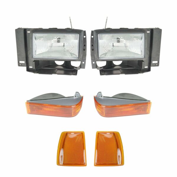 Headlight Parking Light Reflector Kit Set of 6 for Bronco II Explorer Ranger