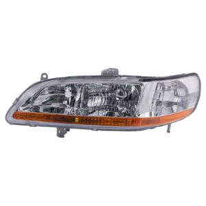 Headlight Headlamp Driver Side Left LH Compatible with 98-00 Honda Accord