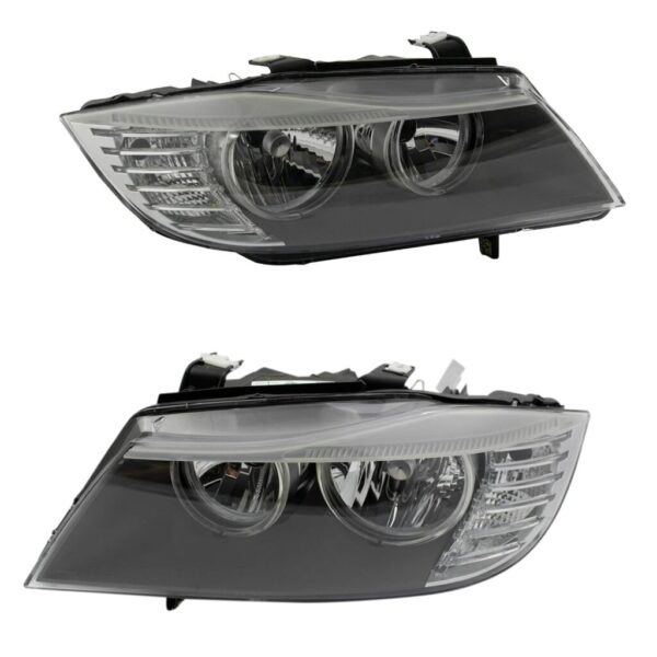 Halogen Headlight Lamp Assembly Pair LH & RH Sides for BMW 328i 335i M3 Sedan