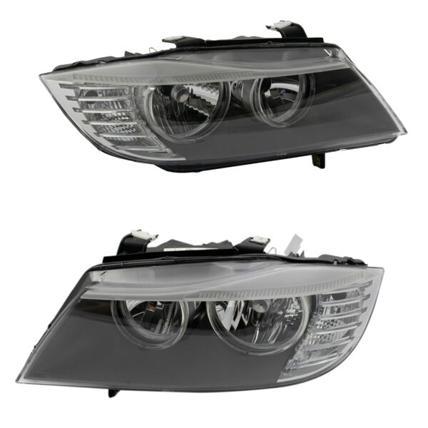 Halogen Headlight Lamp Assembly Pair LH & RH Sides for BMW 328i 335i M3 Sedan