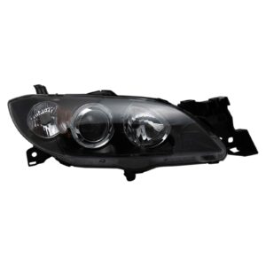 Headlight Headlamp Passenger Side Right RH Compatible with 04-06 Mazda 3 Mazda3 4 Door Sedan