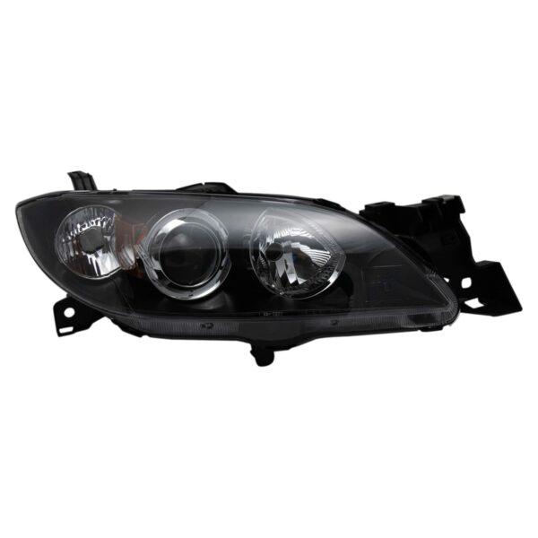 Headlight Headlamp Passenger Side Right RH Compatible with 04-06 Mazda 3 Mazda3 4 Door Sedan