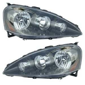 Headlights Headlamps Left & Right Pair Set for 05-06 Acura RSX