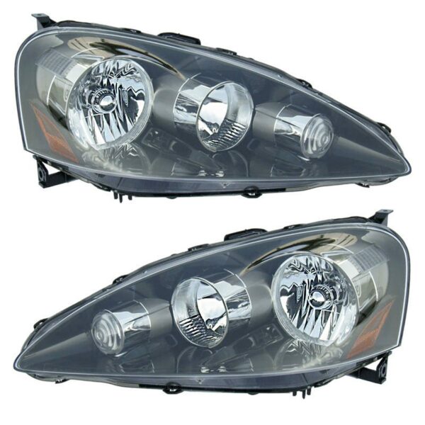 Headlights Headlamps Left & Right Pair Set for 05-06 Acura RSX