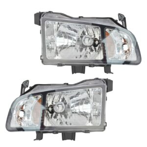 Headlights Headlamps Left & Right Pair Set for 06-08 Honda Ridgeline Pickup