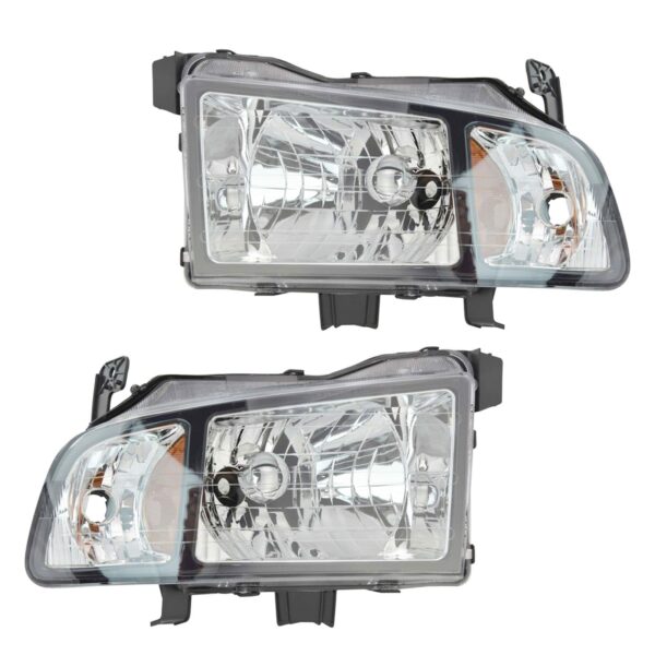 Headlights Headlamps Left & Right Pair Set for 06-08 Honda Ridgeline Pickup