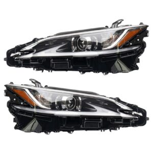 Headlight Set Compatible with 2019-2020 Lexus ES350