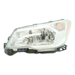 Halogen Headlight Headlamp w/ Chrome Bezel LH LF for Subaru Forester 2.5L