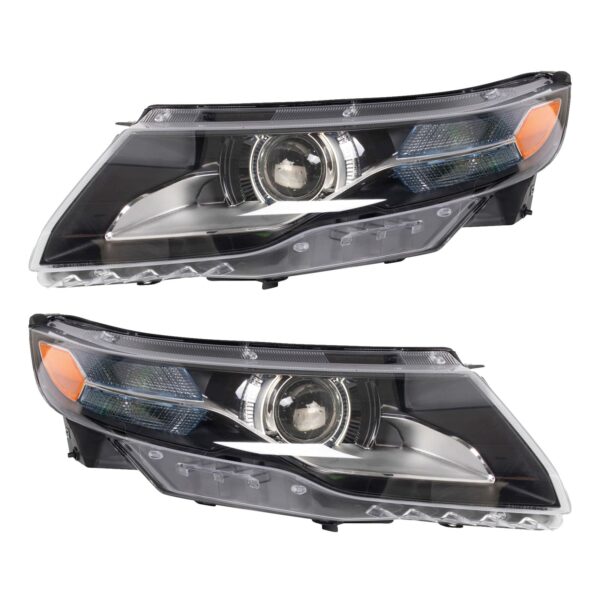 2pc Halogen Headlight Lamp Assembly Set LH & RH Side for 11-15 Chevrolet Volt