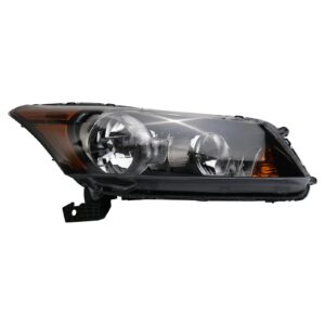 Right Headlight Compatible with 2008-2012 Honda Accord