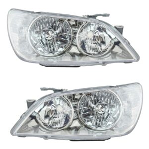 HID Xenon Headlights Headlamps Left & Right Pair Set for 01-05 Lexus IS300