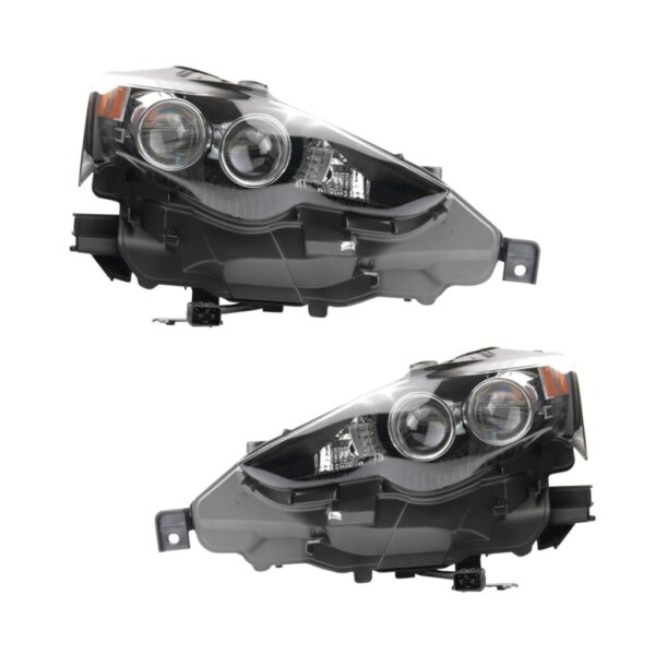 Headlight Set Fits 2016 Lexus IS200t 2014-2015 IS250 IS300 2014-2016 IS350