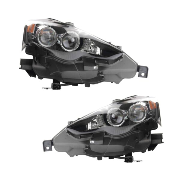 Headlight Set Fits 2016 Lexus IS200t 2014-2015 IS250 IS300 2014-2016 IS350