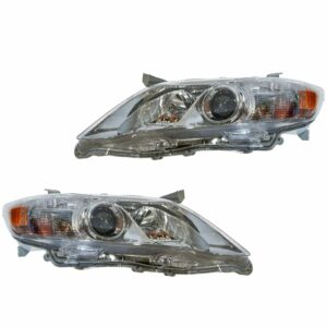 Headlight Headlamp LH Left & RH Right Pair Set of 2 for 10-11 Toyota Camry