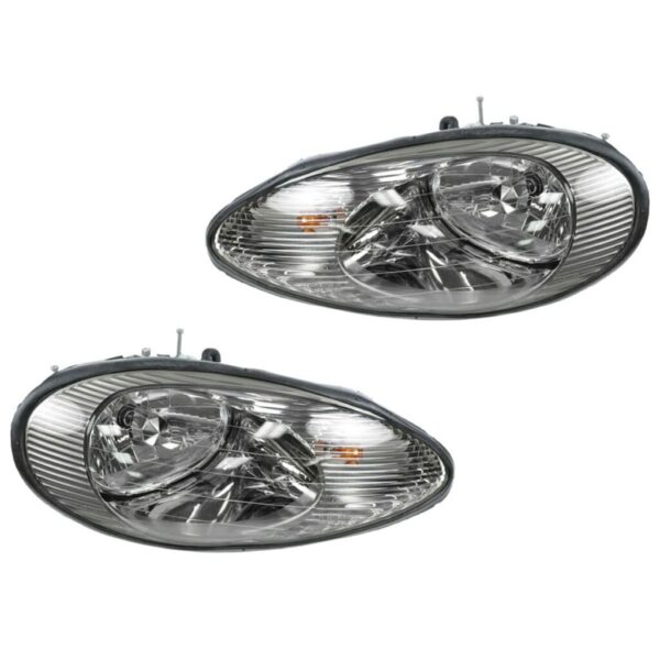 Headlights Headlamps Left & Right Pair Set for 96-99 Mercury Sable