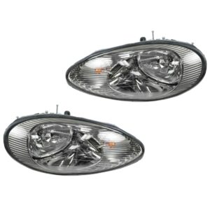 Headlights Headlamps Left & Right Pair Set for 96-99 Mercury Sable