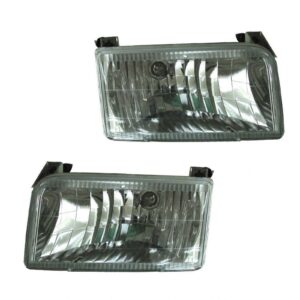 Diamond Style Performance Headlight Headlamp Pair Set Compatible with Bronco F Series