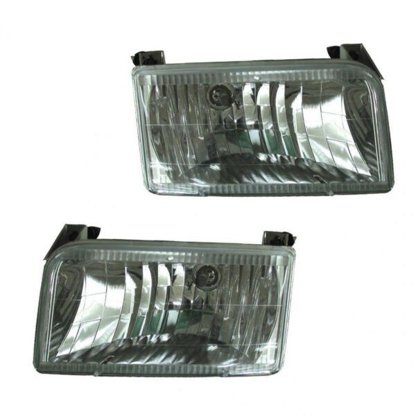 Diamond Style Performance Headlight Headlamp Pair Set Compatible with Bronco F Series