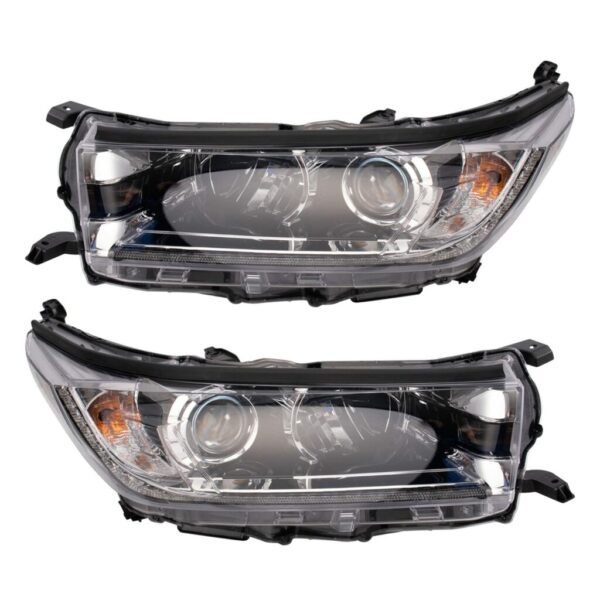 Headlight Set Compatible with 2017-2018 Toyota Highlander